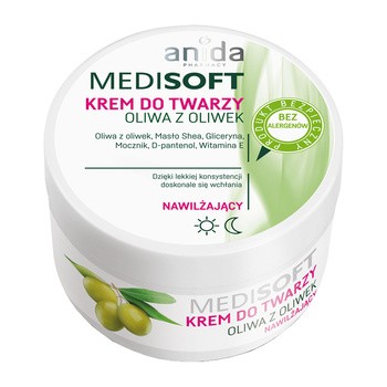 Anida Medi Soft, krem nawilżający oliwa z oliwek, 100 ml