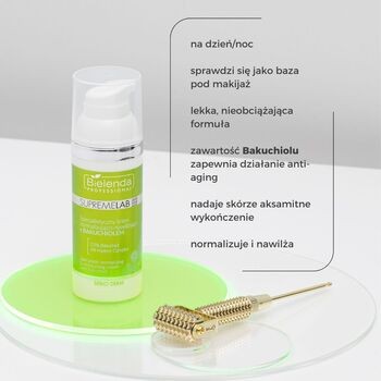 Bielenda Professional SupremeLab, specjalistyczny krem normalizująco-nawilżający z Bakuchiolem, 50 ml