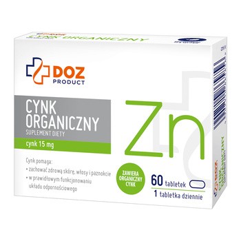 DOZ Product Cynk Organiczny, tabletki, 60 szt.