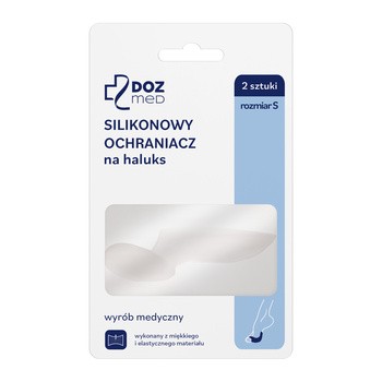DOZ Med, silikonowy ochraniacz na haluks, rozmiar S, 2 szt.