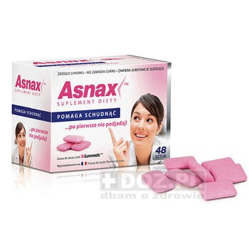 Asnax, guma do żucia, 48 szt.