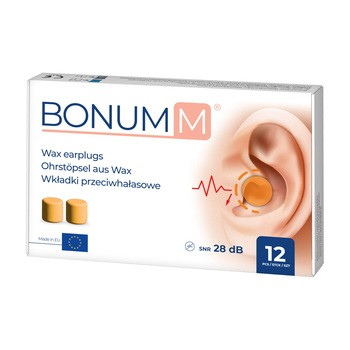 Bonumm, wkładki przeciwhałasowe, 12 szt