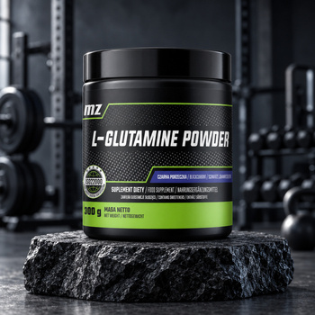 MZ L-Glutamine Powder, proszek, smak czarna porzeczka, 300 g