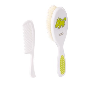 Zestaw Canpol, miękka szczotka i grzebień do włosów dla dzieci