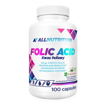 Allnutrition Folic Acid, kapsułki, 100 szt.