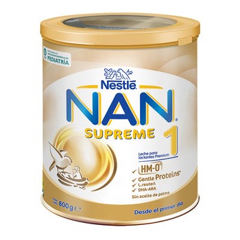 Nestle Nan Supreme 1 HM-0, mleko początkowe w proszku dla niemowląt od urodzenia, 800 g