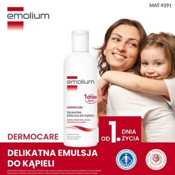 Emolium Dermocare, emulsja do kąpieli od 1. dnia życia, 200 ml