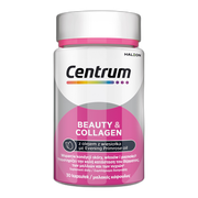 Centrum Beauty & Collagen, zestaw witamin i minerałów z olejem z wiesiołka dla skóry, włosów i paznokci, kapsułki, 30 szt.
