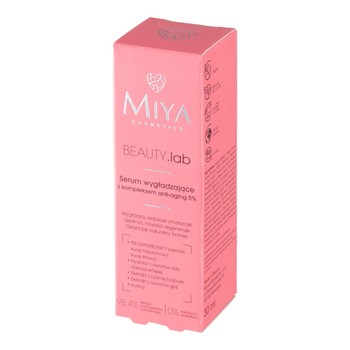 Miya Cosmetics BEAUTY.lab, serum wygładzające z kompleksem anti-aging 5%, 30 ml