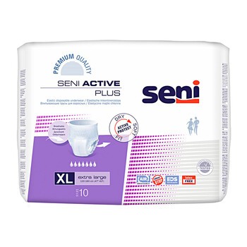Seni Active Plus, majtki chłonne, rozmiar XL, 10 szt.