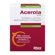 alt NutroPharma Acerola Plus, tabletki do ssania, smak owocowy, 30 szt.