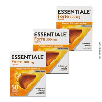 Zestaw 3x Essentiale forte, 300 mg, kapsułki, 50 szt.