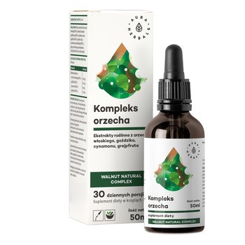 Aura Herbals Kompleks orzecha - Walnut Natural Complex, krople, 50 ml