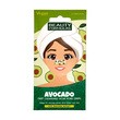 Beauty Formulas, głęboko oczyszczające paski na nos, awokado, 6 szt.