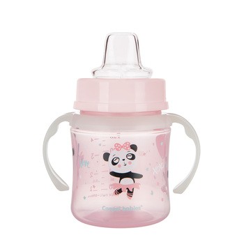 Canpol Easy Start, kubek treningowy, Exotic Animals, różowy, 120 ml