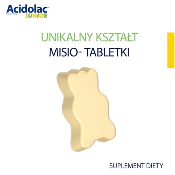 Acidolac Junior, misio-tabletki, smak białej czekolady, 20szt.