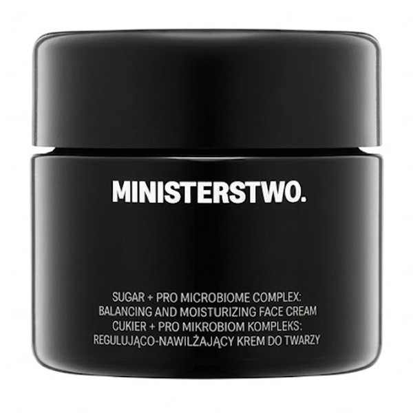 Ministerstwo Dobrego Mydła Cukier + Pro Mikrobiom, Creme regulierend für das Gesicht, 50 ml