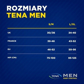 TENA Men Pants Plus, majtki chłonne, rozmiar L, 30 szt.