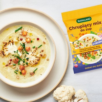 Bakalland, Chrupiący mix do zup z ciecierzycą, 75 g