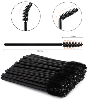 Nanolash Disposable Mascara Wands, jednorazowe szczoteczki do rzęs i brwi, 50 szt.