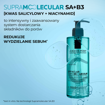 La Roche-Posay Effaclar, żel oczyszczający pory i redukujący sebum dla skóry tłustej, 400 ml