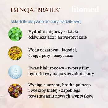 Fitomed, esencja nawilżająca do cery trądzikowej, Bratek, 30 g