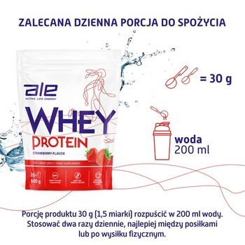 Zestaw 3x ALE Whey Protein Strawberry Flavor