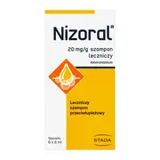 Nizoral, 20 mg/g, szampon leczniczy, saszetki, 6 ml, 6 szt. https://azcdn.doz.pl/image/d/product/22ec8f0f-scale-180x180.webp