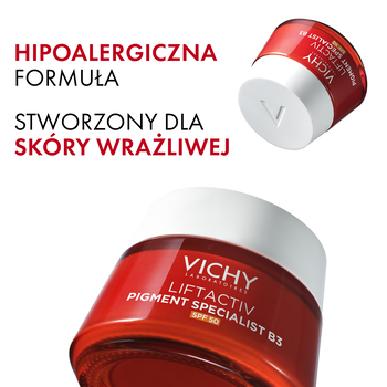 Vichy Liftactiv B3, krem redukujący przebarwienia, SPF 50, 50 ml